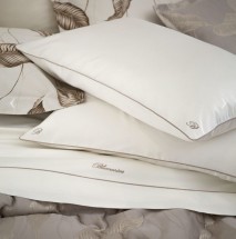 Постельное белье 2 спальное евро Blumarine C.PROFILO BLU сливочный 11 butter