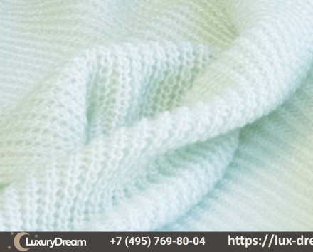 Плед 130х170 Biederlack Pastel Gradient Aqua Mesh Knit