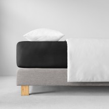 Простыня на резинке 180/200х200 Estella 900/schwarz черная