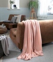 Плед 130х170 Biederlack Pastel Gradient Rose Mesh Knit