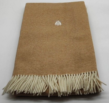 Плед 130х170 Mastro Raphael PHIL UNITO LANA (PLAIN) beige (цвет 4) 