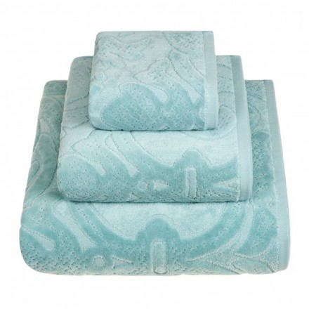 Набор полотенец 3 шт Luxberry Barocco аквамарин