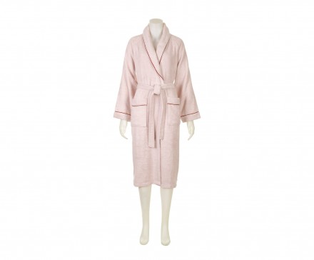 Халат махровый Luxberry Basic розовая пудра