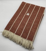 Плед 130х170 Mastro Raphael PHIL LANA GESS.EMBR.BEE ruggine (цвет 5)