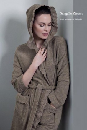 Халат Luna di Giorno Sangallo Ricamo 2817 mocca 864