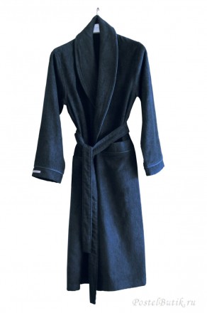 Халат кашемировый Hamam Qashmare синий