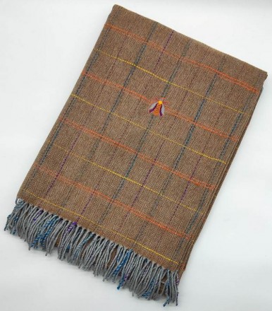 Плед 130х170 Mastro Raphael MYRON EMBR.BEE terra fantasia (цвет 3)