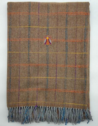 Плед 130х170 Mastro Raphael MYRON EMBR.BEE terra fantasia (цвет 3)