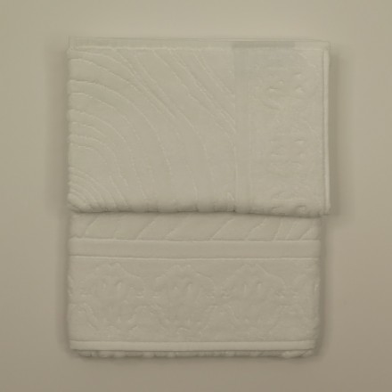 Набор полотенец 2 шт Roberto Cavalli OKAPI 012 Bianco