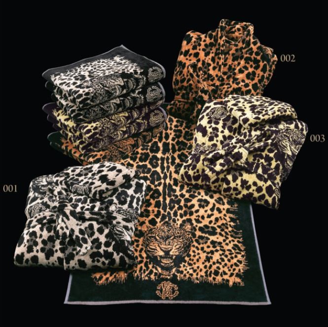 Полотенце 95х150 Roberto Cavalli WILD JAGUAR senape 003