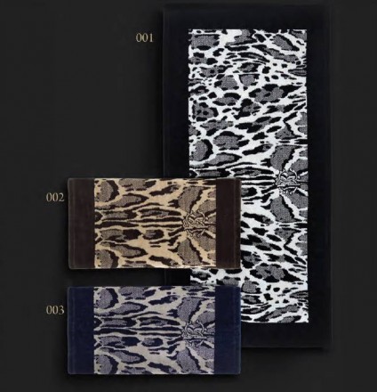 Полотенце 95х180 Roberto Cavalli LINX blue 003 