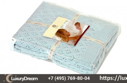 Плед детский 75х100 Luxberry Imperio 81 голубой