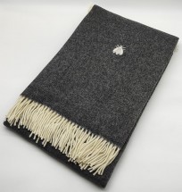 Плед 130х170 Mastro Raphael PHIL UNITO LANA (PLAIN) grigio scuro (цвет 9C)