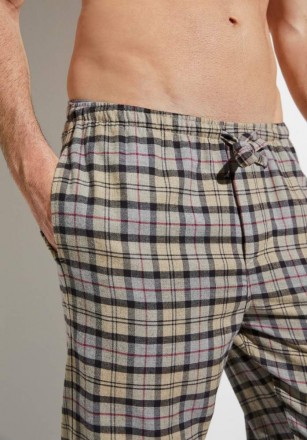 Брюки мужские Zimmerli GREY MELANGE COZY BEIJ CHECK