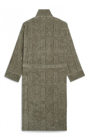 Халат махровый Roberto Cavalli Araldico серый с шалькой