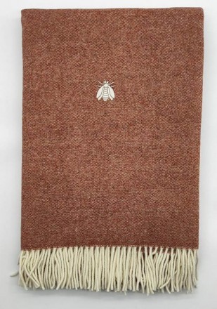 Плед 130х170 Mastro Raphael PHIL UNITO LANA (PLAIN) ruggine (цвет 5)