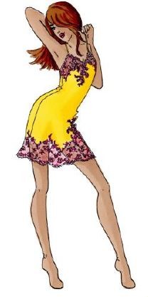 Сорочка Marjolaine PEARL 3PEA0103 3157 Mais/Amethyste