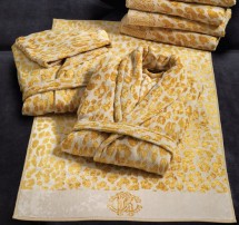 Набор полотенец 2 шт Roberto Cavalli SNOW LEOPARD 001 золото