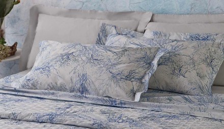 Постельное белье 2 спальное евро Mirabello Atollo 04N Blue