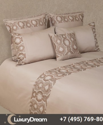 Наволочка 50х70 Luxberry Snake умбра