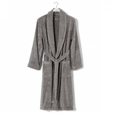 Халат махровый Hamam Ash серый