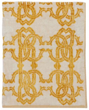 Набор полотенец 2 шт Roberto Cavalli LOGO GOLD 001 золото