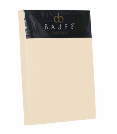 Простыня натяжная 140/200-160/220 Curt Bauer Jersey 23 creme кремовая