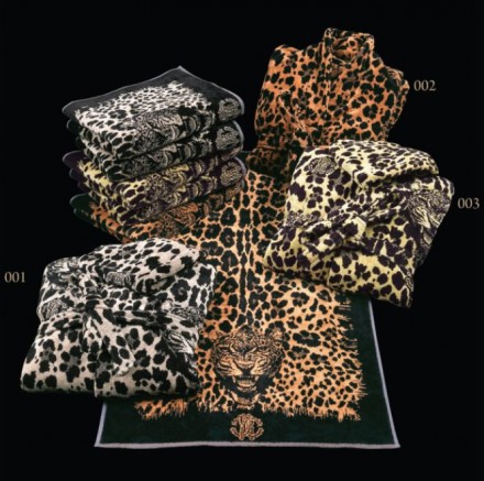 Набор полотенец 2шт Roberto Cavalli WILD JAGUAR sabbia 001
