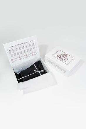 Постельное белье 2 спальное евро DIAMOND BLACK GRASS