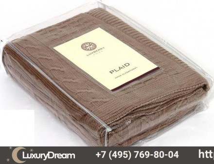Плед-покрывало 200x220 Luxberry Imperio 233 табачный