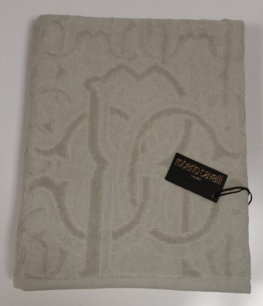 Полотенце 95х150 Roberto Cavalli ARALDICO light grey 946 