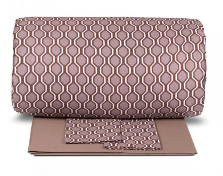 Постельное белье 2 спальное евро Svad Dondi MILANO 18 коричневое