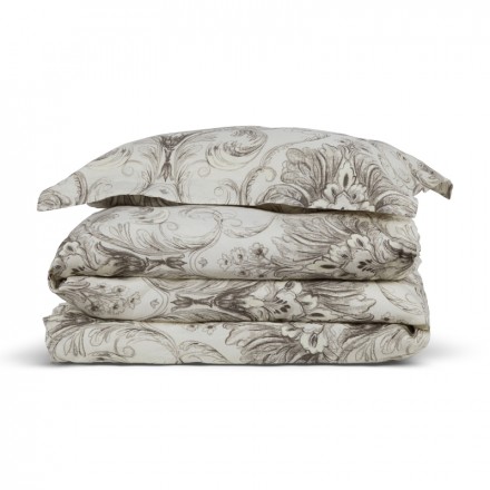 Наволочка 50x70 Hamam Vintage Iivory/Chocolatel слоновая кость/шоколад