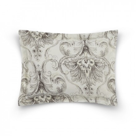 Наволочка 50x70 Hamam Vintage Iivory/Chocolatel слоновая кость/шоколад