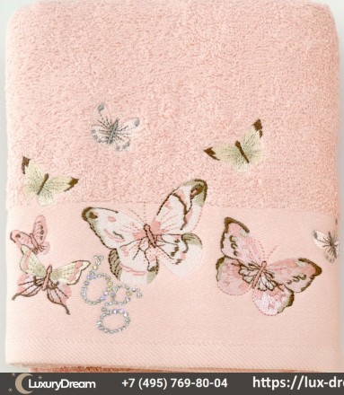 Полотенце 100х150 Blumarine-Blugirl Castadiva розовое