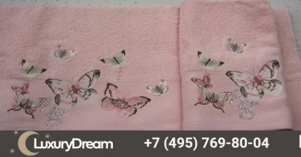 Полотенце 100х150 Blumarine-Blugirl Castadiva розовое