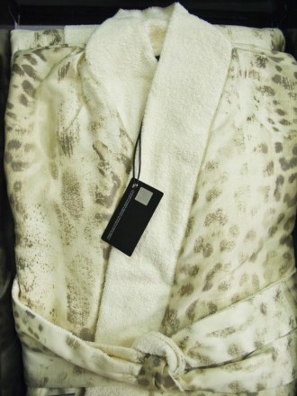 Халат-кимоно двойной Roberto Cavalli Jaguar бежевый