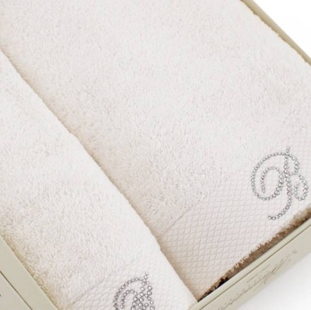 Набор полотенец 5шт Blumarine BENESSERE 01 молочный