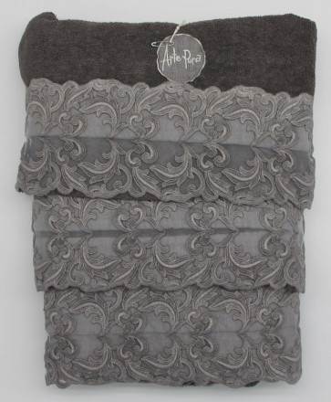 Набор полотенец 3 шт Arte Pura 4.880.PF - 037 LAVA OLD (темно серый)