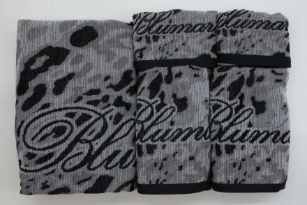 Набор полотенец 5шт Blumarine DAKOTA серый 51 crystal