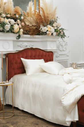 Постельное белье семейное CREAMY WHITE GRASS 