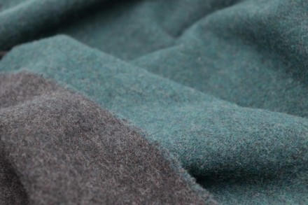 Плед 130х170 Biederlack DARK VELVET (757753) petrol-graphit