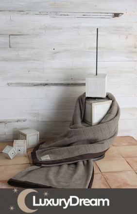 Плед-покрывало 210х240 CO.BI. Kate коричневое