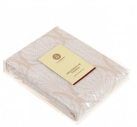 Покрывало 220х240 Luxberry Oliver бело-бежевое 