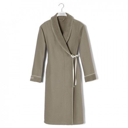 Халат Hamam Tosya коричневый/слоновая кость