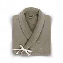 Халат Hamam Tosya коричневый/слоновая кость