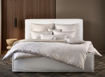 Постельное белье 2 спальное евро Curt Bauer LUND 9045 (col.0263 kaschmir) молочное