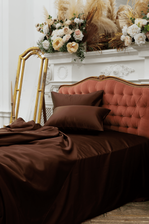 Постельное белье 2 спальное евро CHOCOLATE PIE GRASS