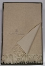 Плед 130х170 Mastro Raphael PHIL UNITO LANA RICAMAT beige avorio