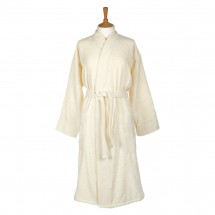 Халат-кимоно велюровый Roberto Cavalli Logo слоновая кость